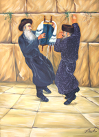 Dancing with Torah at the Kotel
